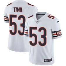 Youth Nike Chicago Bears #53 John Timu White Vapor Untouchable Limited Player NFL Jersey