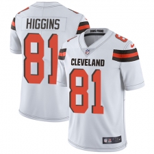 Youth Nike Cleveland Browns #81 Rashard Higgins White Vapor Untouchable Elite Player NFL Jersey
