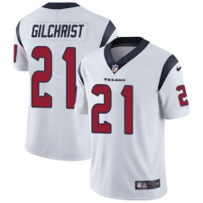 Youth Nike Houston Texans #21 Marcus Gilchrist White Vapor Untouchable Limited Player NFL Jersey