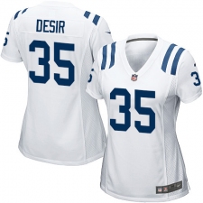 Women's Nike Indianapolis Colts #35 Pierre Desir Game White NFL Jersey