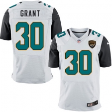 Men's Nike Jacksonville Jaguars #30 Corey Grant White Vapor Untouchable Elite Player NFL Jersey