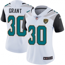 Women's Nike Jacksonville Jaguars #30 Corey Grant White Vapor Untouchable Limited Player NFL Jersey