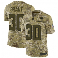Youth Nike Jacksonville Jaguars #30 Corey Grant Limited Camo 2018 Salute to Service NFL Jersey