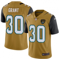 Youth Nike Jacksonville Jaguars #30 Corey Grant Limited Gold Rush Vapor Untouchable NFL Jersey
