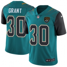 Youth Nike Jacksonville Jaguars #30 Corey Grant Teal Green Team Color Vapor Untouchable Limited Player NFL Jersey
