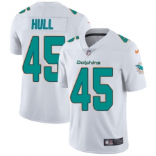 Youth Nike Miami Dolphins #45 Mike Hull White Vapor Untouchable Limited Player NFL Jersey