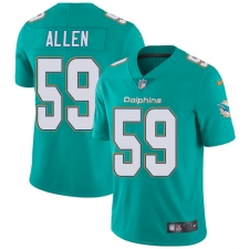 Youth Nike Miami Dolphins #59 Chase Allen Aqua Green Team Color Vapor Untouchable Limited Player NFL Jersey
