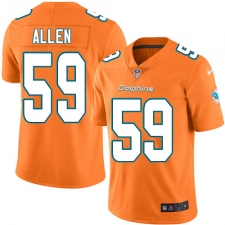 Youth Nike Miami Dolphins #59 Chase Allen Limited Orange Rush Vapor Untouchable NFL Jersey