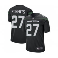 Men's New York Jets #27 Darryl Roberts Game Black Alternate Football Jersey