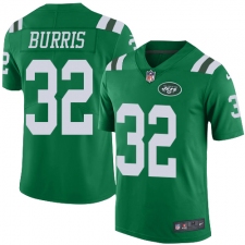 Youth Nike New York Jets #32 Juston Burris Limited Green Rush Vapor Untouchable NFL Jersey