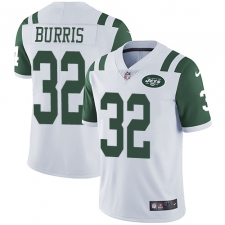 Youth Nike New York Jets #32 Juston Burris White Vapor Untouchable Elite Player NFL Jersey