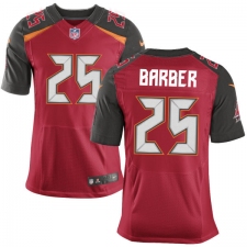 Men's Nike Tampa Bay Buccaneers #25 Peyton Barber Elite Red Team Color NFL Jersey