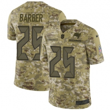 Men's Nike Tampa Bay Buccaneers #25 Peyton Barber Limited Camo 2018 Salute to Service NFL Jersey