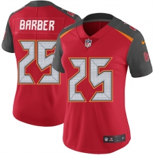 Women's Nike Tampa Bay Buccaneers #25 Peyton Barber Red Team Color Vapor Untouchable Elite Player NFL Jersey