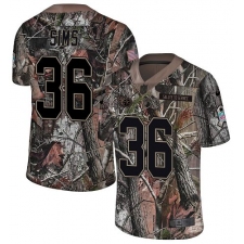 Men's Nike Tennessee Titans #36 LeShaun Sims Limited Camo Rush Realtree NFL Jersey