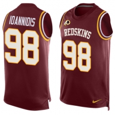 Men's Nike Washington Redskins #98 Matthew Ioannidis Limited Red Player Name & Number Tank Top NFL Jersey