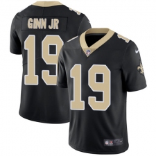 Youth Nike New Orleans Saints #19 Ted Ginn Jr Black Team Color Vapor Untouchable Limited Player NFL Jersey