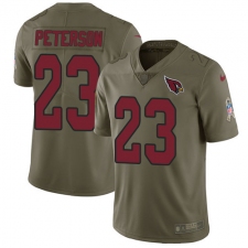 Men's Nike Arizona Cardinals #23 Adrian Peterson Limited Olive 2017 Salute to Service NFL Jersey