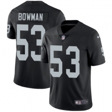 Men's Nike Oakland Raiders #53 NaVorro Bowman Black Team Color Vapor Untouchable Limited Player NFL Jersey