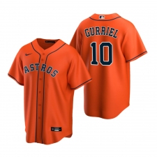 Men's Nike Houston Astros #10 Yuli Gurriel Orange Alternate Stitched Baseball Jersey