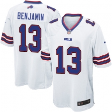 Men's Nike Buffalo Bills #13 Kelvin Benjamin Game White NFL Jersey