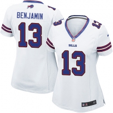 Women's Nike Buffalo Bills #13 Kelvin Benjamin Game White NFL Jersey
