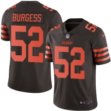 Youth Nike Cleveland Browns #52 James Burgess Limited Brown Rush Vapor Untouchable NFL Jersey