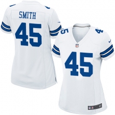 Women's Nike Dallas Cowboys #45 Rod Smith Game White NFL Jersey