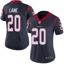 Women's Nike Houston Texans #20 Jeremy Lane Navy Blue Team Color Vapor Untouchable Limited Player NFL Jersey
