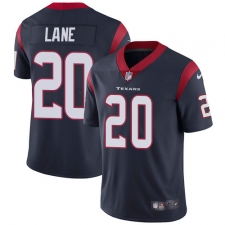 Youth Nike Houston Texans #20 Jeremy Lane Navy Blue Team Color Vapor Untouchable Elite Player NFL Jersey