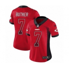 Women's Nike Kansas City Chiefs #7 Harrison Butker Limited Red Rush Drift Fashion NFL Jersey