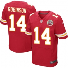 Men's Nike Kansas City Chiefs #14 Demarcus Robinson Red Team Color Vapor Untouchable Elite Player NFL Jersey