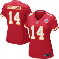 Women's Nike Kansas City Chiefs #14 Demarcus Robinson Game Red Team Color NFL Jersey