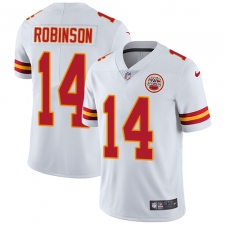 Youth Nike Kansas City Chiefs #14 Demarcus Robinson White Vapor Untouchable Limited Player NFL Jersey