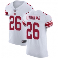 Men's Nike New York Giants #26 Orleans Darkwa White Vapor Untouchable Elite Player NFL Jersey
