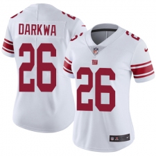 Women's Nike New York Giants #26 Orleans Darkwa White Vapor Untouchable Limited Player NFL Jersey
