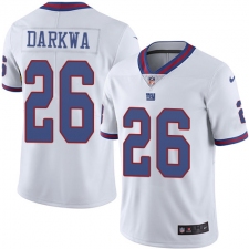 Youth Nike New York Giants #26 Orleans Darkwa Limited White Rush Vapor Untouchable NFL Jersey