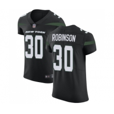 Men's New York Jets #30 Rashard Robinson Black Alternate Vapor Untouchable Elite Player Football Jersey
