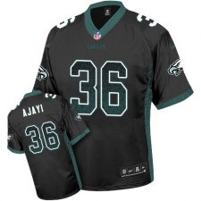 Men's Nike Philadelphia Eagles #36 Jay Ajayi Limited Black Drift Fashion NFL Jersey