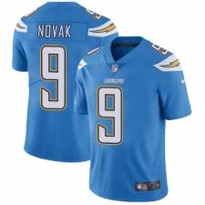 Youth Nike Los Angeles Chargers #9 Nick Novak Electric Blue Alternate Vapor Untouchable Limited Player NFL Jersey