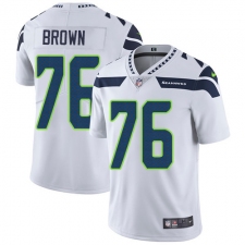 Youth Nike Seattle Seahawks #76 Duane Brown White Vapor Untouchable Elite Player NFL Jersey