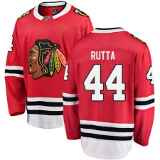 Men's Chicago Blackhawks #44 Jan Rutta Fanatics Branded Red Home Breakaway NHL Jersey