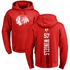 NHL Adidas Chicago Blackhawks #57 Tommy Wingels Red One Color Backer Pullover Hoodie