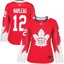 Women's Adidas Toronto Maple Leafs #12 Patrick Marleau Authentic Red Alternate NHL Jersey
