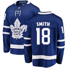 Men's Toronto Maple Leafs #18 Ben Smith Fanatics Branded Royal Blue Home Breakaway NHL Jersey
