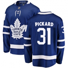 Men's Toronto Maple Leafs #31 Calvin Pickard Fanatics Branded Royal Blue Home Breakaway NHL Jersey