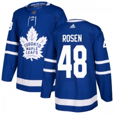 Men's Adidas Toronto Maple Leafs #48 Calle Rosen Authentic Royal Blue Home NHL Jersey