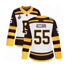 Women's Boston Bruins #55 Noel Acciari Authentic White Winter Classic 2019 Stanley Cup Final Bound Hockey Jersey
