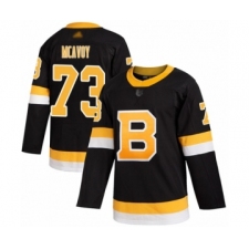 Men's Boston Bruins #73 Charlie McAvoy Authentic Black Alternate Hockey Jersey
