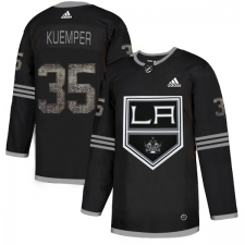 Men's Adidas Los Angeles Kings #35 Darcy Kuemper Black Authentic Classic Stitched NHL Jersey